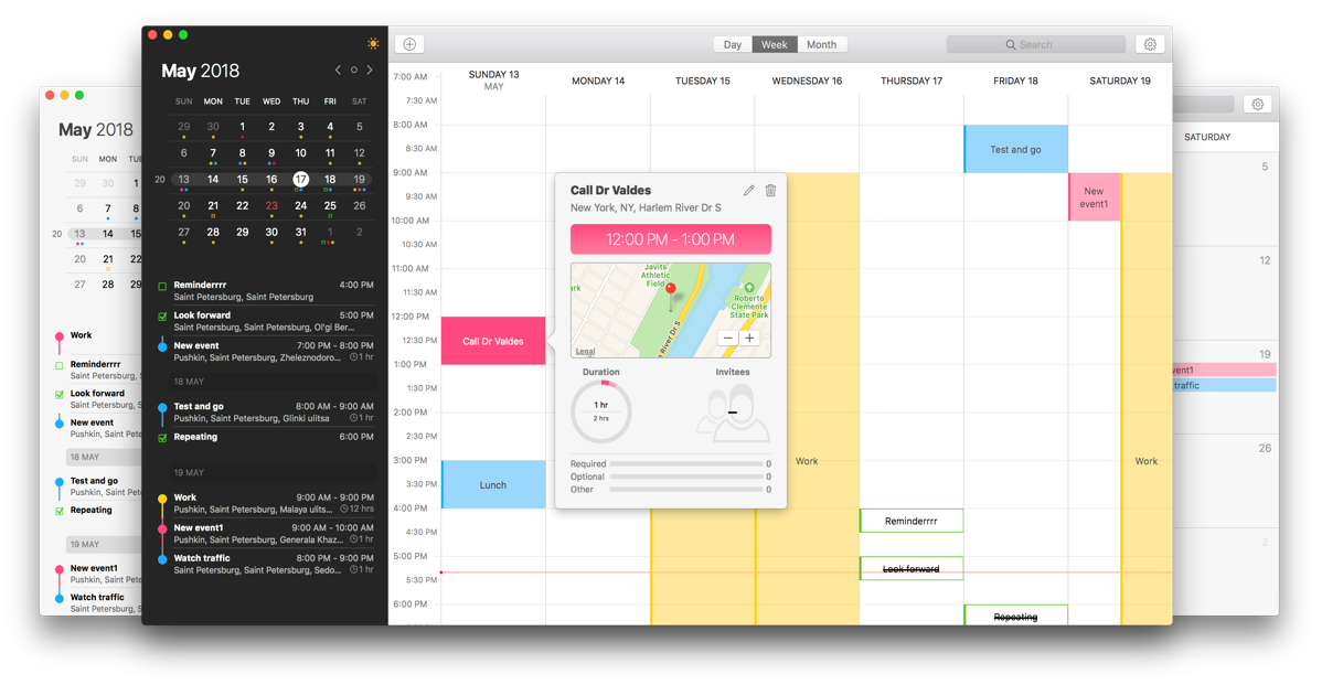 Calendar widget for mac