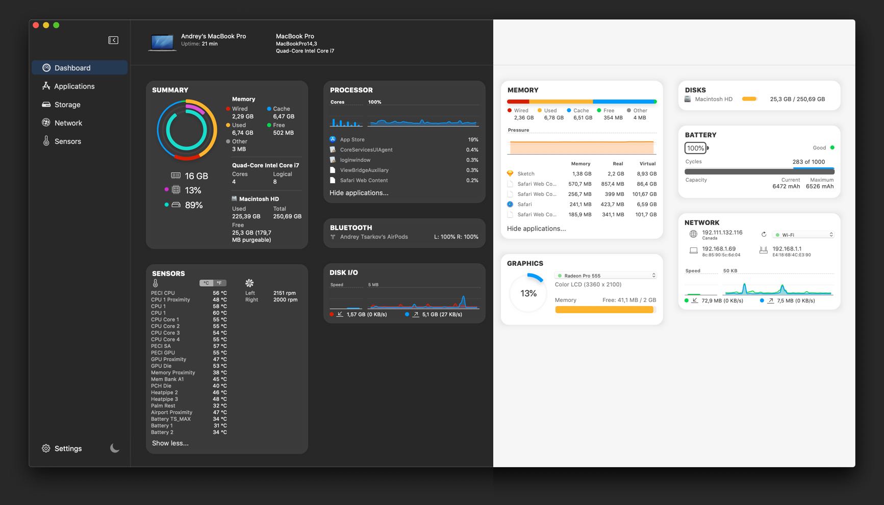 macos system storage over 100gb